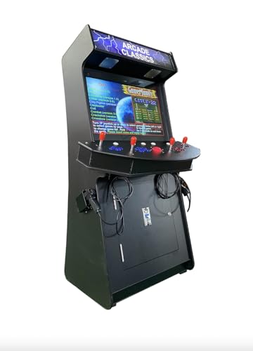 Top Us Video Arcades 4 Player Games 4600 Games 32 inch Screen Black Full Size Commercial Grade Upright Standup Arcade Machine with 2 Game Guns Included