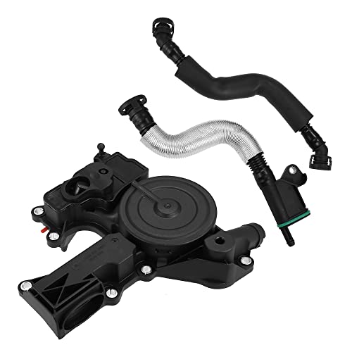 X AUTOHAUX PCV Valve Engine Crankcase Vent Oil Separator Breather Hose Exhaust Pipe Kit 06H103495AH for VW Beetle CC Jetta GTI Passat Tiguan for Audi A3 A4 A5 Q5 TT Hard Resistant