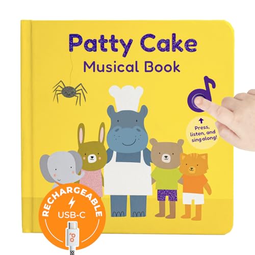 Cali's Books Patty Cake Nursery Rhymes. Interactive Books for 1 Year Old. Sound Book for Toddlers 1-3. Perfect 1 Year Old Girl Gifts - Musical Book for Toddlers - 6 Favorite Songs