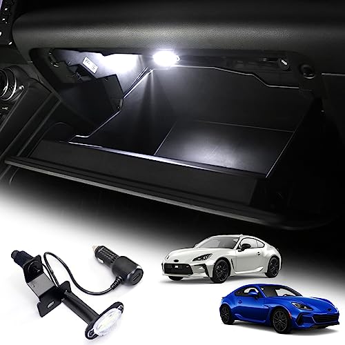 KUNGKIC LED Glove Box Light for Toyota GR86 Subaru BRZ 2021 2022 2023 2024 2025 Automatic Lighting Car Convenience LED Lights Bulb with USB Charging Port Interior Accessories DC 12V