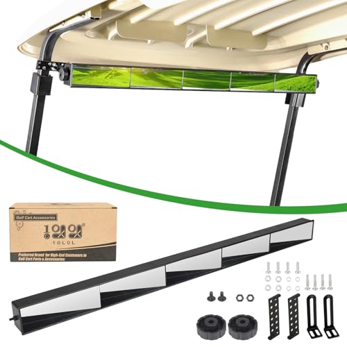 10L0L Universal Golf Cart 5 Panel Mirror for EZGO, Club Car, Wide Angle Rear View Blind Spot Wink Mirror, Compatible with Car SUV Van Truck, etc