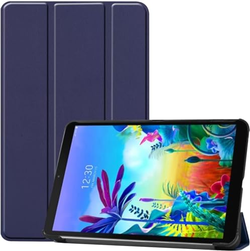 Case for Huawei MatePad T8 8.0 inch 2020,Light Weight Slim Tri-Fold Shockproof Magnetic Cover Stand Leather Cover Case for Huawei MatePad T8 8.0 inch 2020 Released Tablet (Blue)