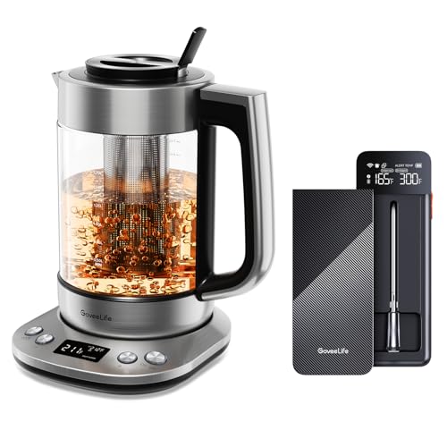 GoveeLife Smart Electric Kettle H717A Bundle with Wireless Meat Thermometer H5191