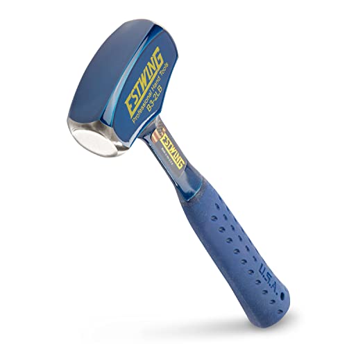 ESTWING Drilling/Crack Hammer - 2-Pound Sledge with Forged Steel Construction & Shock Reduction Grip - B3-2LB