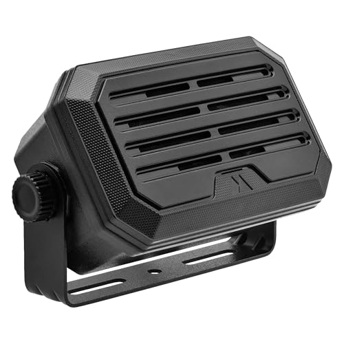 Midland - SPKMINI Mini External Speaker - Waterproof, 10 Watts, 3.5mm Plug - Compatible with All Mobile CB, GMRS, HAM and Amateur Radios