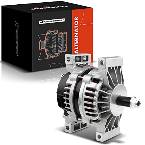 A-Premium Alternator Compatible with Freightliner Columbia 2008-2011, Cascadia 2008-2017, Coronado 2010-2017, M2 106, M2 112 & PeterBilt 382, 12V 200Amp Clockwise, Replace# 8600253, 400-12344