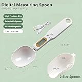 JoBerCool Digital Measuring Spoon Electronic Scale Spoon Weighing for Food Coffee Powder Tea Ingredients Spice Baking Kitchen Gram Measuring Spoons High Precision 0.1g