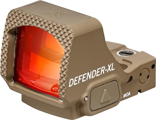 Vortex Optics Defender-XL Micro Red Dot Sights (5 MOA - Red Dot, Tan)