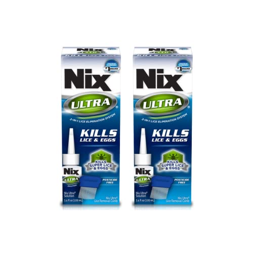 Nix Ultra 2-in-1 Lice Treatment - 3.4 oz, Pack of 2