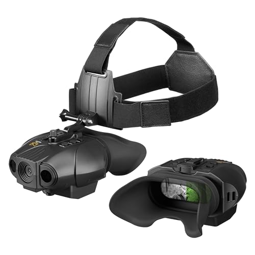 Night Vision Goggles - Nightfox Swift 2 Pro NVG Goggles, Head or Helmet Mounted, Wide FOV, 1x Magnification NVGs, 1080p Video Recording, Stealth Infrared 940nm IR, Tactical Digital NODs for Airsoft