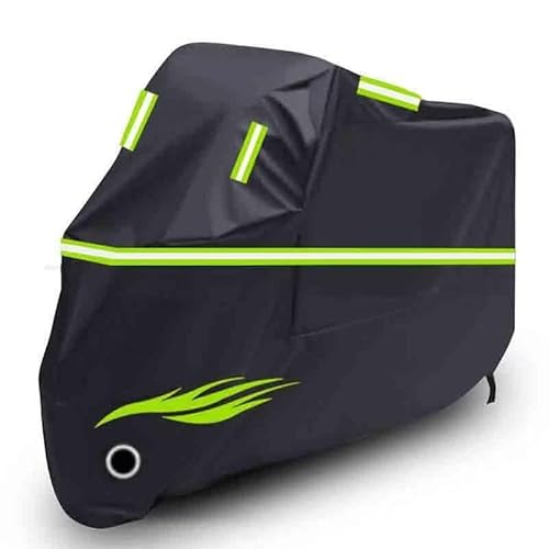 generic Motorcycle Cover Compatible with Yamaha Royal Star Venture 2002-2013,All-weather outdoor waterproof protection with reflective strips, tear-resistant, sun and windproof(black)