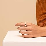 NOKMIT 3mm 14K Gold Filled Rings for Women Girls Dainty Gold Stacking Stackable Band Thin Gold Thumb Pinky Finger Ring Non Tarnish Comfort Fit Size 4 to 11 (Gold,7)