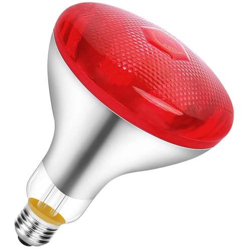Glodjossy Infrared Light Blub, 275W Near Infrared Red Heat Lamp Blub, E26/E27 Socket, 110V