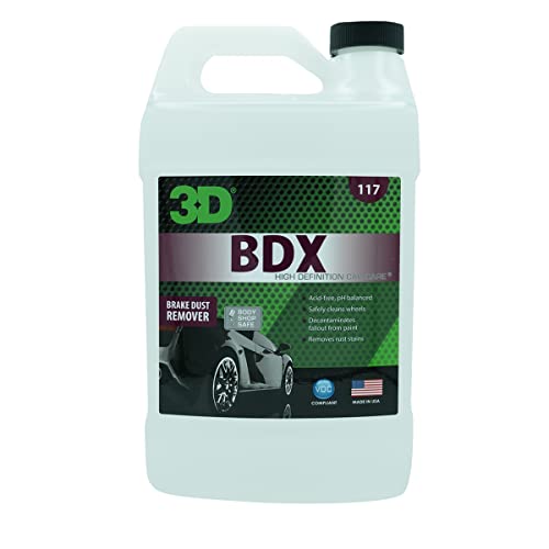 3D BDX Brake Dust Remover - 1 Gallon | Rust Remover Erodes Iron Particles & Fallout from Automotive & RV Paint, Wheels & Wheel Wells | Made in USA | All Natural | No Harmful Chemicals