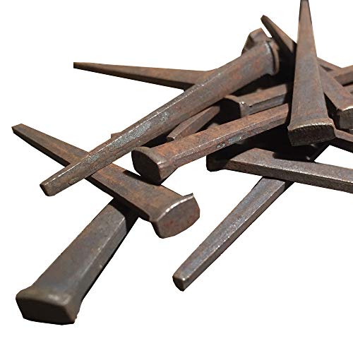 2.5”- Antique FLOORING NAILS - Vintage rustic restoration accent nails for wood flooring, furniture, cabins, shutters & more – Decorative clavos nails – Distinctive old fashioned Flooring Nail-2.5 in