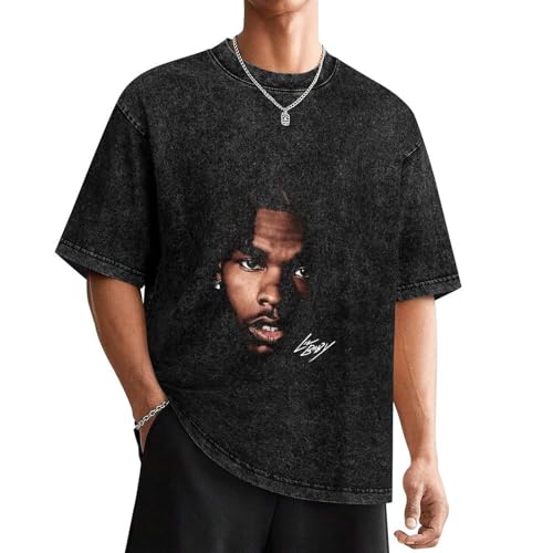 Graphic T Shirts Lil Music Baby Shirt for Men Vintage Distressed Oversized Y2K Grunge Tees