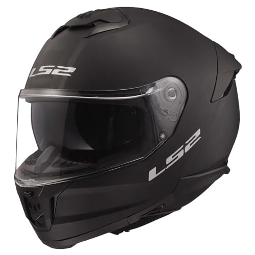 LS2 Helmets Stream II Full Face Motorcycle Helmet W/SunShield (Matte Black - Large)