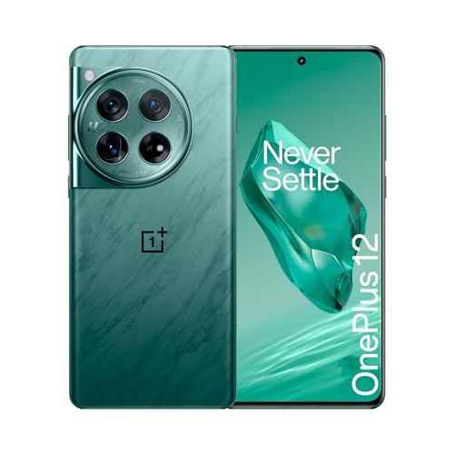 OnePlus 12 5G Dual CPH2581 512GB 16GB RAM Factory Unlocked (GSM Only | No CDMA - not Compatible with Verizon/Sprint) Global – Flowy Emerald, Green