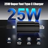 Essri 25W Super Fast Charger Block for Galaxy S24 Ultra/S24/S24+/S23 Ultra/S23/S22 Ultra/S22/S21 Ultra/S20 Ultra/Note 20,4Pack USB Type C Wall Charger with (6Ftx2 10Ftx2) USB C Charger Cable