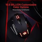 Redragon M913 Impact Elite Wireless Gaming Mouse, 16000 DPI Wired/Wireless RGB Mouse with 16 Programmable Buttons, 45 Hr Battery and Pro Optical Sensor, 12 Side Buttons MMO Mous