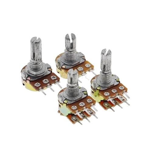 10pcs WH148 B1K 2K 5K 10K 20K 50K 100K 500K 3P 6P 15/20mm Shaft Amplifier Dual Stereo Potentiometer 1K 5K 10K 50K Ohm(6P-20MM,10K Ohm)