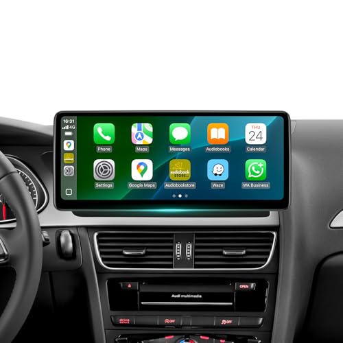 12.3" Wireless CarPlay Screen for Audi A4 /S4/ A5/ S5 /RS4/ RS5/ B8/ B8.5 |2009-2016 Multimedia | 4G RAM+64G ROM |Android13| Retain MMI Controls | 2400x900 IPS | 30-Band EQ