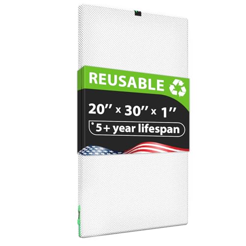 Reair 20x30x1 Air filter, Washable and Reusable Air Filter 20x30x1 for AC HVAC Furnace, MERV 8 Air Filters Machine Washable & Dryer Friendly, AC Furnace Air Filter