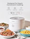 CUCKOO Rice Cooker 3 Cup Uncooked / 6 Cup Cooked, Modern Fuzzy Logic Rice Cooker Small with Delay Timer & Keep Warm Setting, One-Touch Auto Clean Mode, Non-Stick Inner Pot, White (CR-0375FW)