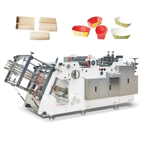 Industrial Paper Food Tray Machine Disposable Hamburger Tray Forming Machine Fully Automatic Carton Former for Burgers, Wraps, and Fast Food Takeout Packaging
