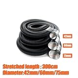 Diesel Heater Ductting Pipe 75mm Diameter 300CM Flame Retardant Air Parking Conditioner Ducting for 2000W Air Heaters Flexible Aluminum Ducting Foil