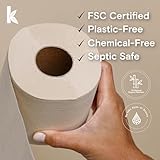 Seek Bamboo | 24 Rolls of Premium Bamboo Toilet Paper 3-Play Softness & Strength - 300 Sheets Per Roll - FSC Certified, Plastic-Free, Chemical-Free, Septic Safe | Toilet Paper for Home, RV & Boat