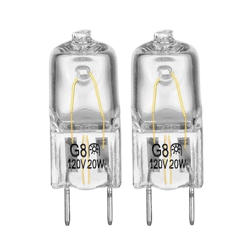 Halogen Light Bulb Fits for GE Samsung Kenmore Elite Maytag Over the Stove Range Microwave, Night Light/Stove Light Bulb for GE microwave, Replaces WB25X10019, 2Pack