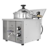 PreAsion 16L High Pressure Fried Chicken Machine 110V Chicken Pressure Fryer Counter Top Electric Deep Fryer With Thermostat Food Oven Fryer, Fried Delicacies, Stainless Steel 3000W