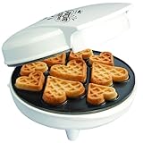 Mini Hearts Waffle Maker- Make 9 Heart Shaped Waffles or Pancakes w Electric Nonstick Iron