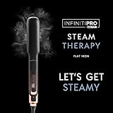 INFINITIPRO by CONAIR Steam Therapy Flat Iron, 1 1/2-inch Hair Straightener