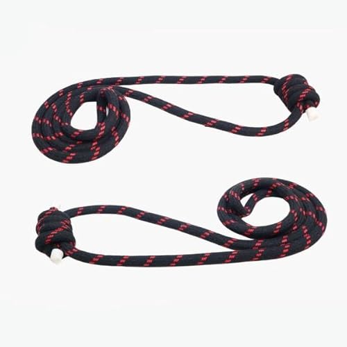 Yogikuti Yoga Wall Ropes Pair – Long Black Cotton Ropes for Restorative & Anti-Gravity Poses | Durable & Comfortable Yoga Accessories