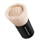 bareMinerals Beautiful Finish Foundation Brush, Foundation Blending Brush, Holds Loose Powder Foundation, Build Coverage, Synthetic Fibers, Vegan