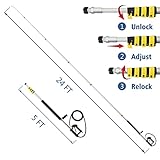 JANZ 24 FT Pressure Washer Telescoping Wand with Power Washer Extension Wands, Brush Head, Gutter Cleaner, 7 Spray Nozzle Tips, 2 Hose Adapters and Support Belt TW-004