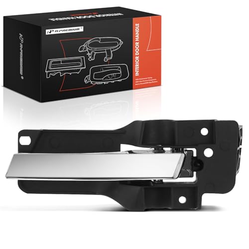 A-Premium - Front Left Driver Side Interior Door Handle - Compatible with Dodge Grand Caravan 2008-2020 & Chrysler Town & Country 2008-2016 & Ram C/V 2012-2015 - Black Housing with Chrome Lever