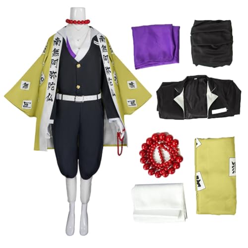 FGJDSG Himejima Gyomei Cosplay Uniform Outfit Halloween Suit for Women Men(Gyom,XXL)