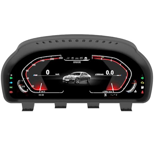 LCD Digital Cluster with HUD for BMW 5 6 7 Series F10 F12 F01 2010-2017, Virtual Cockpit Car Dashboard Speedometer Gauge Instrument Panel