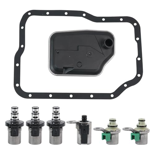Transmission Shift Solenoid Filter Kit Compatible with Ford Focus 2000-2013 Mazda 3 5 6 2007-2012 Trans Shift Solenoid Filter Service Kit,4F27E