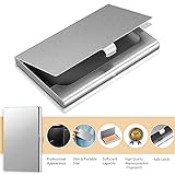 Leinuosen 10 Pack Business Name Card Holder Case Aluminum Business Name Card Carrier Mental Credit Case Wallet Professional Stainless Steel Pocket for Men & Women,2.36 x 3.66 Inch,10 Colors Available