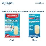 Amazon Basic Care Advanced Fast Healing Hydrocolloid Gel Bandages, 0.83 x 1.65 inches Adhesive Pads (20 Count)