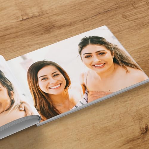 Personalized Photo Album 8.5x11" Hard Cover - Print Your own Memory Book, Photo Gifts (40 Photos)