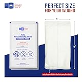 GauzeCare Sterile Abdominal- ABD Combine Pads| 50-Pack, 5 x 9 Inches| Extra Absorbent & Thick, Individually Wrapped Wound Dressing, First Aid Pads| Surgical-Grade, Nonstick- for Heavy Leakage, Post Op