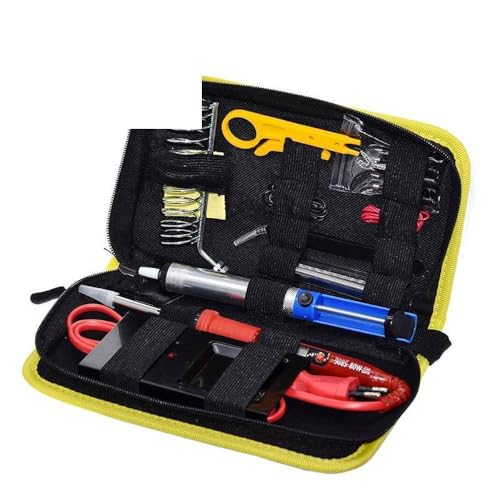 Soldering Iron kit Adjustable Temperature 220V 80W LCD Solder Welding Tools Ceramic Heater Soldering Tips Desoldering Pump