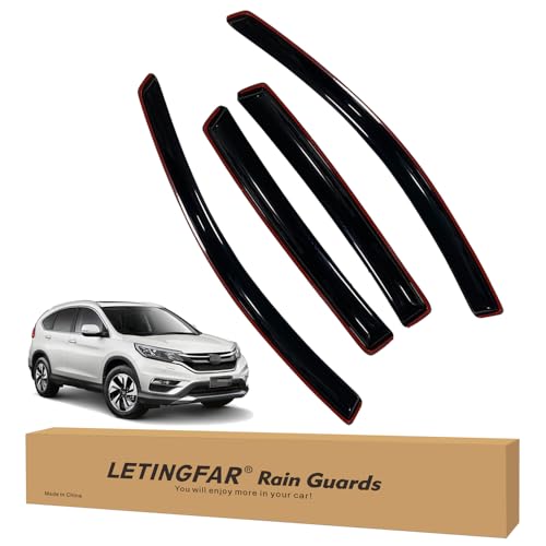 in-Channel Rain Guards for CRV 2012-2016, Side Window Deflectors, Window Visors for Honda CRV,for CRV Car Accessories