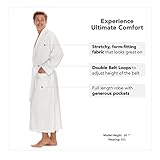 Boca Terry Mens Soft Waffle Knit Robe - Long Spa, Resort & Hotel Bathrobe for Men - Luxury Bath Robe