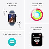 Apple Watch SE (2nd Gen) [GPS 40mm] Smartwatch with Starlight Aluminium Case with Starlight Sport Band S/M. Fitness and Sleep Trackers, Crash Detection, Heart Rate Monitor, Retina Display